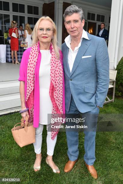 Cornelia Bregman and Jay McInerney attend the Alzheimer's Association Hosts Rita Hayworth Gala Hamptons Kickoff Event at a Private Residence on July...