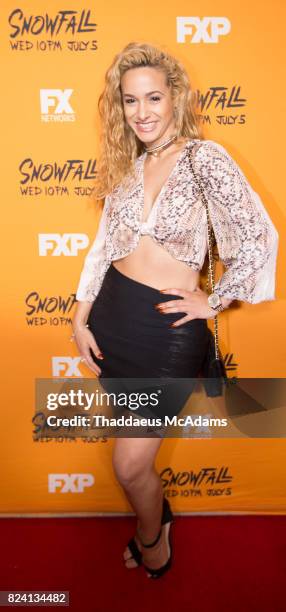 Tammy Torres attends the Snowfall screening at Regal South Beach on July 28, 2017 in Miami, Florida.