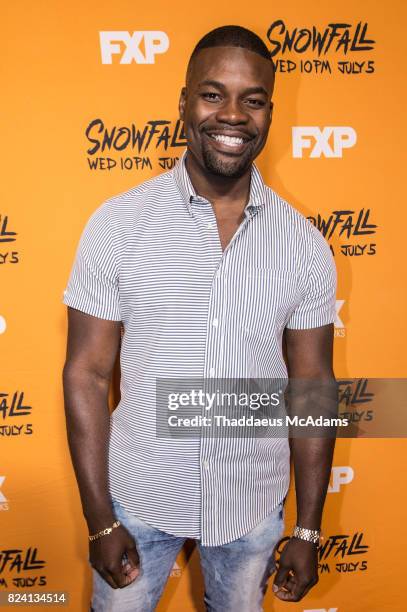 Amin Joseph attends the Snowfall screening at Regal South Beach on July 28, 2017 in Miami, Florida.