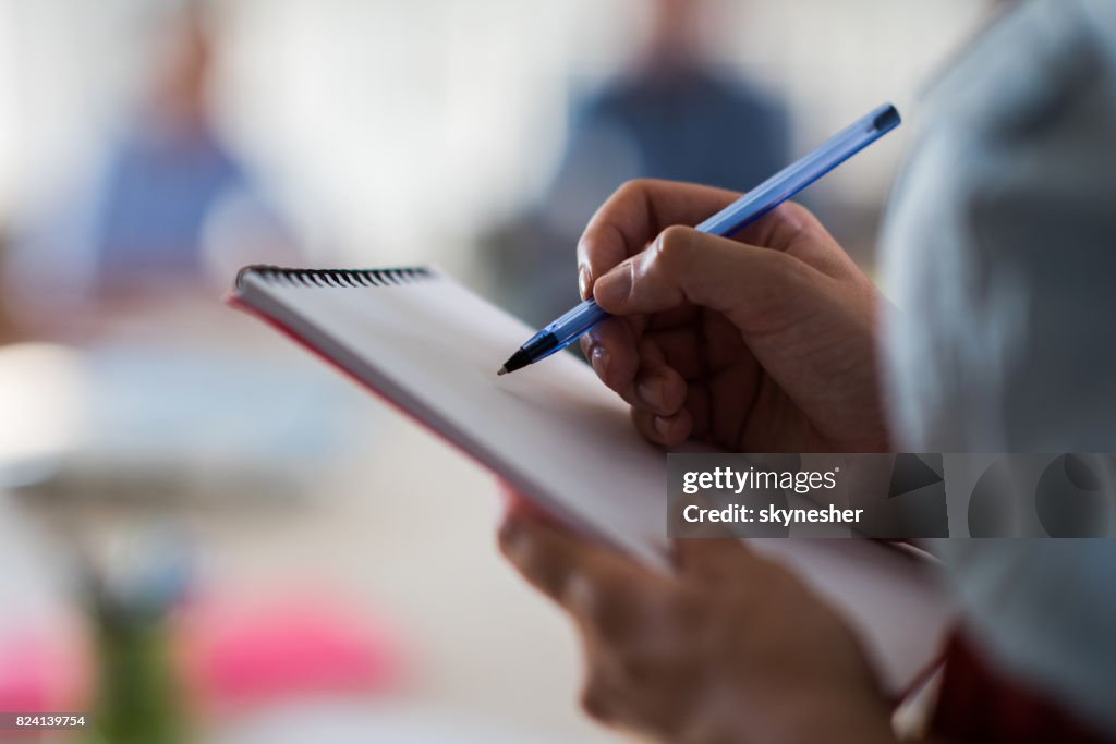 Person Notes Close Up Of Unrecognizable Person Taking Notes High-Res Stock Photo ...