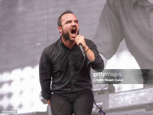 Samuel Herring of Future Islands performs during 2017 Panorama Music Festival - Day 1 at Randall's Island on July 28, 2017 in New York City.