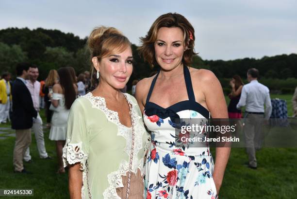 Marysol Patton and Luann D' Agostino attend the Alzheimer's Association Hosts Rita Hayworth Gala Hamptons Kickoff Event at a Private Residence on...
