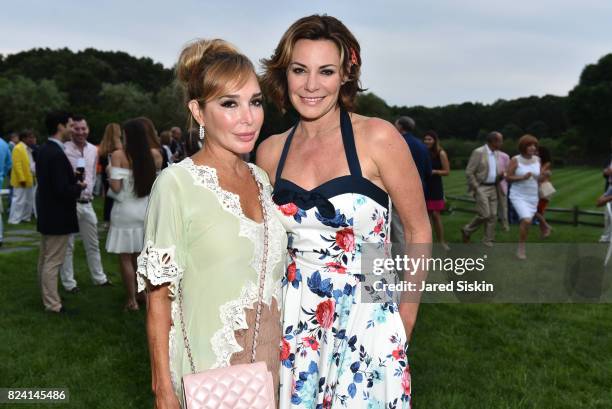 Marysol Patton and Luann D' Agostino attend the Alzheimer's Association Hosts Rita Hayworth Gala Hamptons Kickoff Event at a Private Residence on...