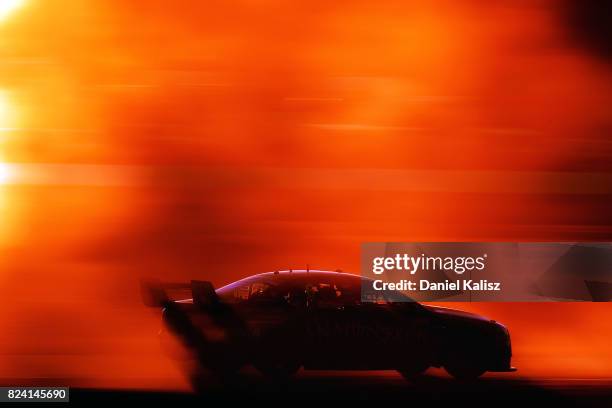 Cameron Waters drives the Monster Energy Ford Falcon FGX during race 15 for the Ipswich SuperSprint, which is part of the Supercars Championship at...