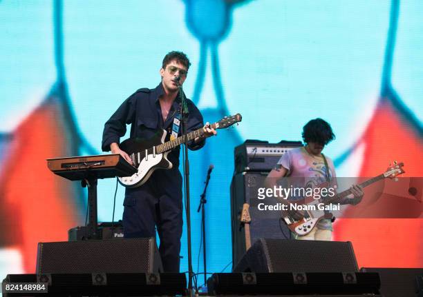 Andrew VanWyngarden of MGMT performs during the 2017 Panorama Music Festival - Day 1 at Randall's Island on July 28, 2017 in New York City.