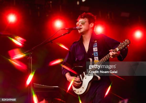 Andrew VanWyngarden of MGMT performs during the 2017 Panorama Music Festival - Day 1 at Randall's Island on July 28, 2017 in New York City.