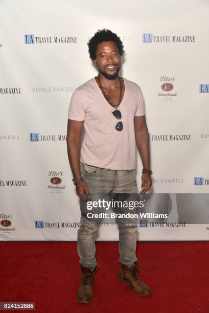 Actor Ron Robinson attend the party for the unveiling of Los Angeles Travel Magazin's "Endless Summer" issue at Boulevard3 on July 28, 2017 in...