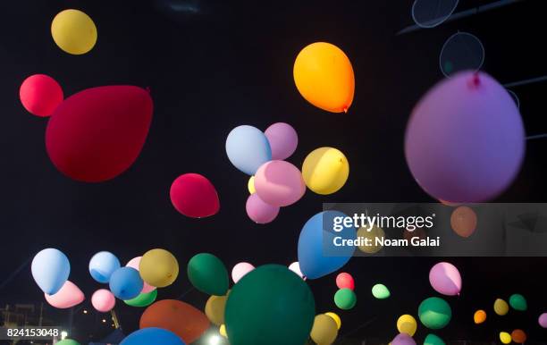 Balloons are released on the audience during the 2017 Panorama Music Festival - Day 1 at Randall's Island on July 28, 2017 in New York City.