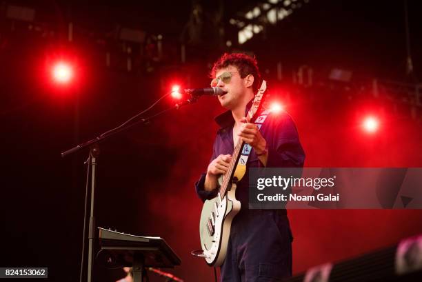 Andrew VanWyngarden of MGMT performs during the 2017 Panorama Music Festival - Day 1 at Randall's Island on July 28, 2017 in New York City.