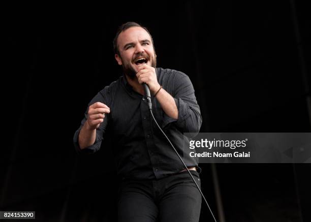 Samuel Herring of Future Islands performs during 2017 Panorama Music Festival - Day 1 at Randall's Island on July 28, 2017 in New York City.
