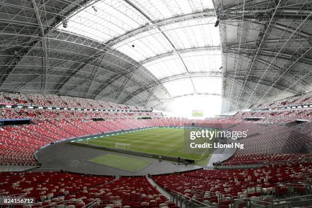 General view before the International Champions Cup match between FC Internazionale and Chelsea FC at National Stadium on July 29, 2017 in Singapore.