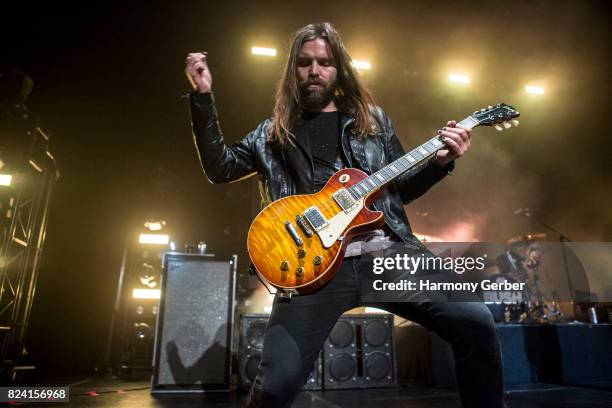 Chris Traynor of Bush performs at the Hollywood Palladium on July 28, 2017 in Los Angeles, California.