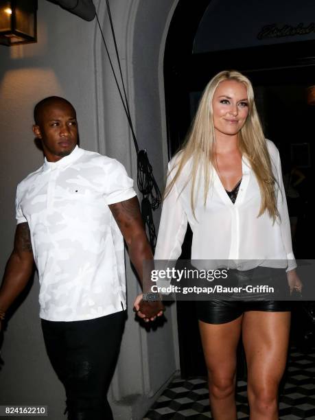Kenan Smith and Lindsey Vonn are seen on July 28, 2017 in Los Angeles, California.