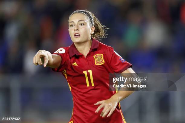 Alexia Putellas of Spain women during the UEFA WEURO 2017 Group D group stage match between England and Spain at the Rat Verlegh stadium on July 23,...