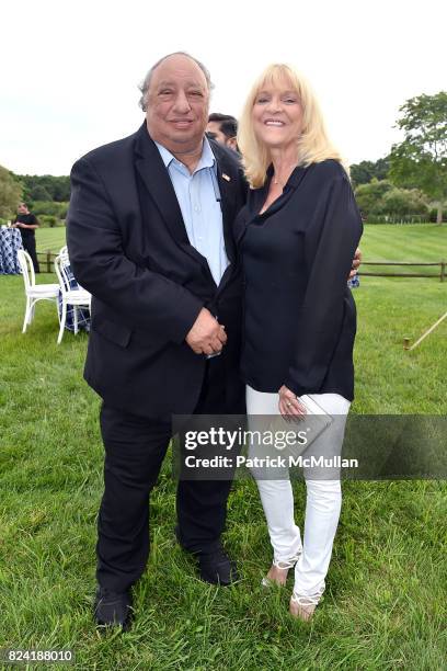 John Catsimatidis and Margo Catsimatidis attend Alzheimer's Association Hosts Rita Hayworth Gala Hamptons Kickoff Event at Private Residence on July...