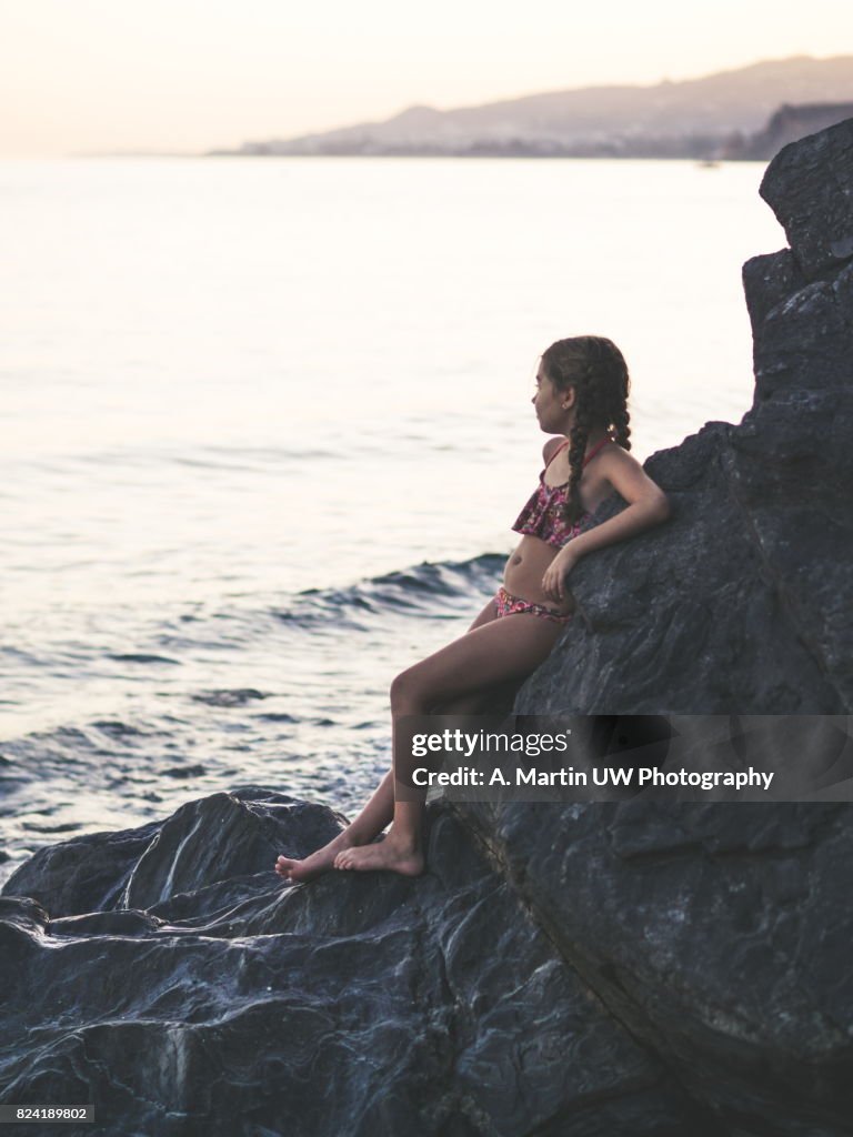 Young girl at the beach