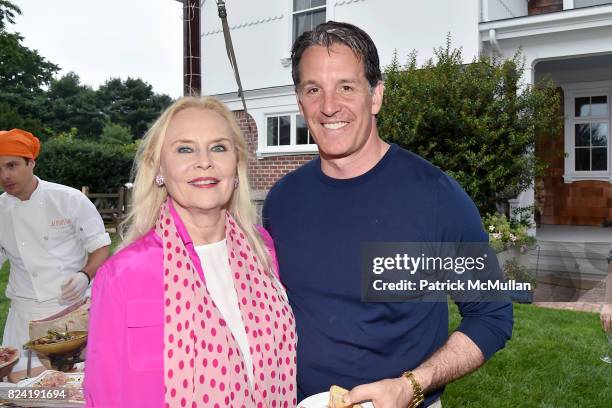 Cornelia Sharpe Bregman and Ed Shanahan attend Alzheimer's Association Hosts Rita Hayworth Gala Hamptons Kickoff Event at Private Residence on July...