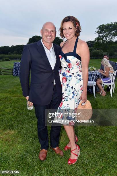 Tom D'Agostino Jr. And Luann de Lesseps attend Alzheimer's Association Hosts Rita Hayworth Gala Hamptons Kickoff Event at Private Residence on July...