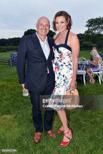 Tom D'Agostino Jr. And Luann de Lesseps attend Alzheimer's Association Hosts Rita Hayworth Gala Hamptons Kickoff Event at Private Residence on July...