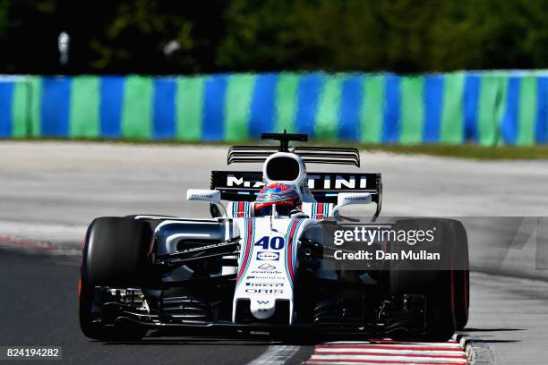 Paul di Resta of Great Britain driving the Williams Martini Racing Williams FW40 Mercedes during qualifying for the Formula One Grand Prix of Hungary...