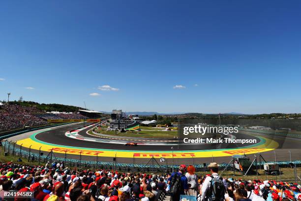 Daniel Ricciardo of Australia driving the Red Bull Racing Red Bull-TAG Heuer RB13 TAG Heuer on track during qualifying for the Formula One Grand Prix...