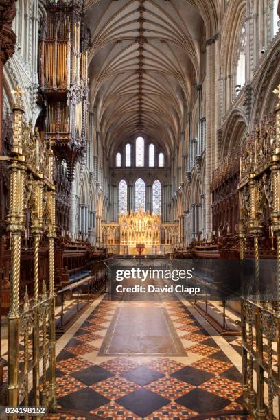 ely cathedral, ely, cambridgeshire - catedral de ely fotografías e imágenes de stock