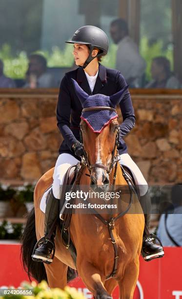 Maria Margarita Vargas attends during CSI Casas Novas Horse Jumping Competition on July 29, 2017 in A Coruna, Spain.