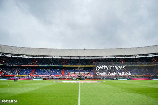 General view of the De Kuip stadium before the friendly match between Feyenoord and Real Sociedad at De Kuip or Stadion Feijenoord on July 29, 2017...