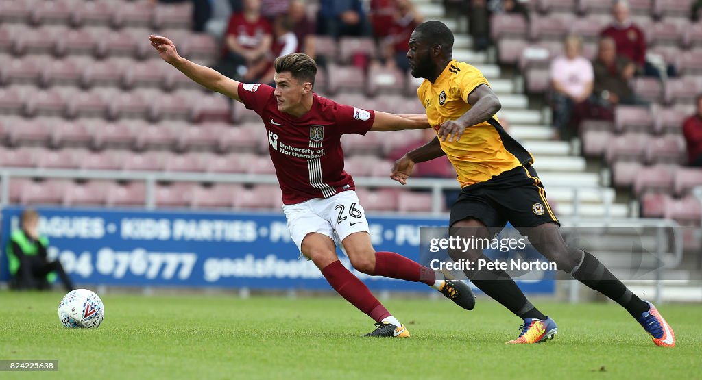 Northampton Town v Newport County - Pre-Season Friendly