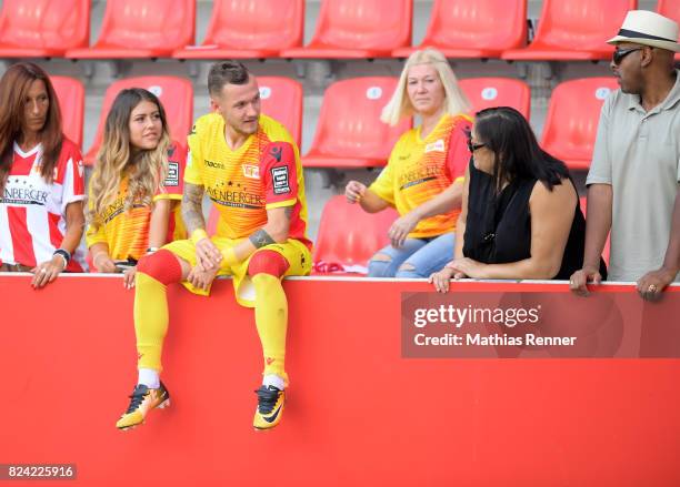 Marcel Hartel of 1 FC Union Berlin after the game between FC Ingolstadt and Union Berlin on july 29, 2017 in Berlin, Germany.