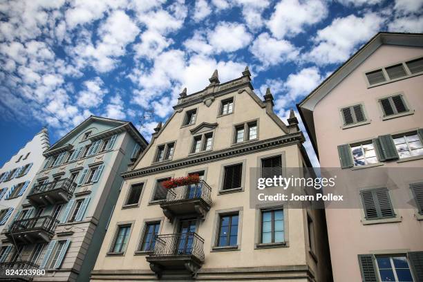 General view of the historic city centre head the IRONMAN Switzerland on July 29, 2017 in Zurich, Switzerland.