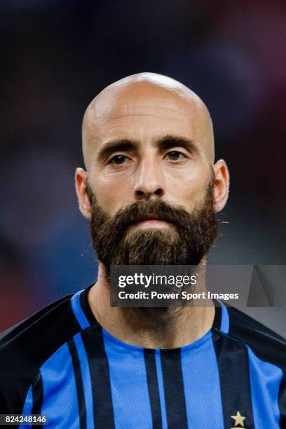 Internazionale Midfielder Borja Valero getting into the field during the International Champions Cup 2017 match between FC Internazionale and Chelsea...