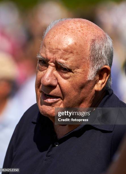 Amancio Ortega attends during CSI Casas Novas Horse Jumping Competition on July 29, 2017 in A Coruna, Spain.