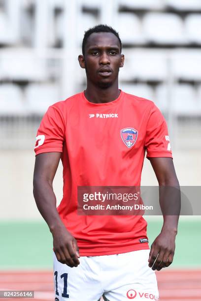 Alassane Ndiaye of Clermont during the French Ligue 2 match between Paris FC and Clermont at Stade Charlety on July 28, 2017 in Paris, France.