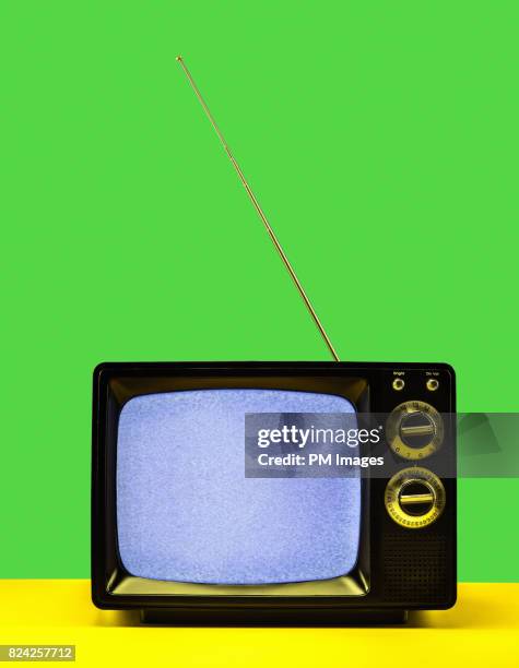 Static on vintage TV