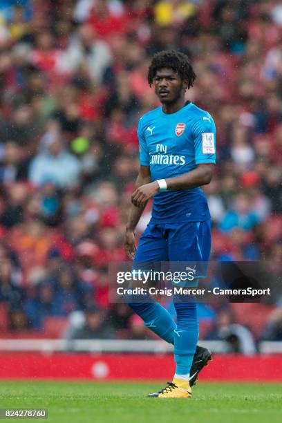 Arsenal's Ainsley Maitland-Niles during the Emirates Cup match between Arsenal and SL Benfica at Emirates Stadium on July 29, 2017 in London, England.