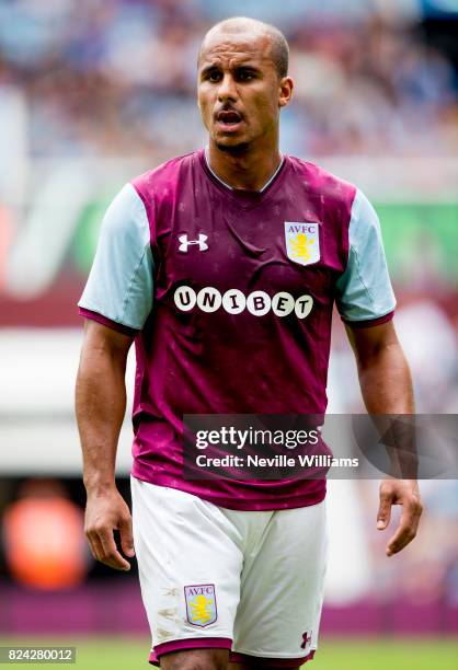 Gabriel Agbonlahor of Aston Villa during pre season match between Aston Villa and Watford at Villa Park on July 29 , 2017 in Birmingham, England.