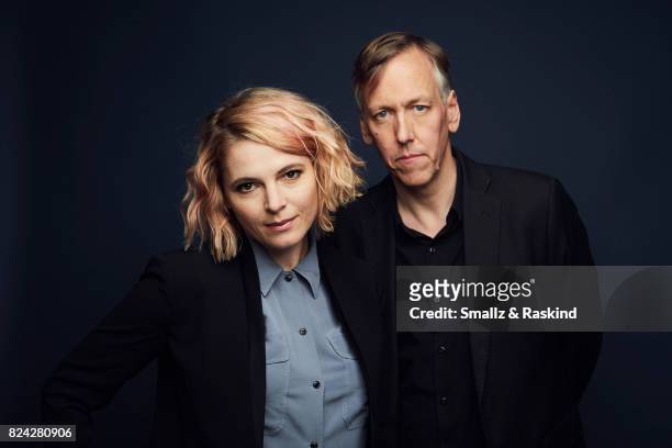 Co-creators/executive producers Amy Seimetz and Lodge Kerrigan of Starz's 'The Girlfriend Experience' pose for a portrait during the 2017 Summer...
