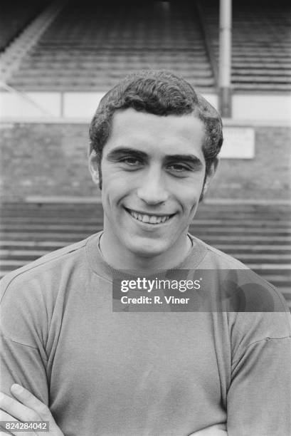 English goalkeeper for Leicester City F.C. Peter Shilton, 12th August 1970.