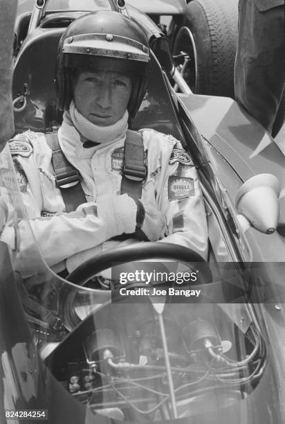 Jochen Rindt sitting in his car, a Lotus 72, during the British Grand Prix held at Brands Hatch on 18th July 1970.