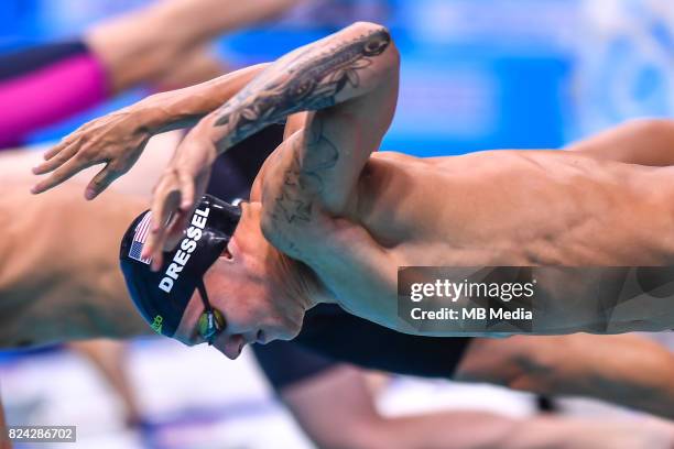 Caeleb Remel Dressel during the Budapest 2017 FINA World Championships on July 28, 2017 in Budapest, Hungary.