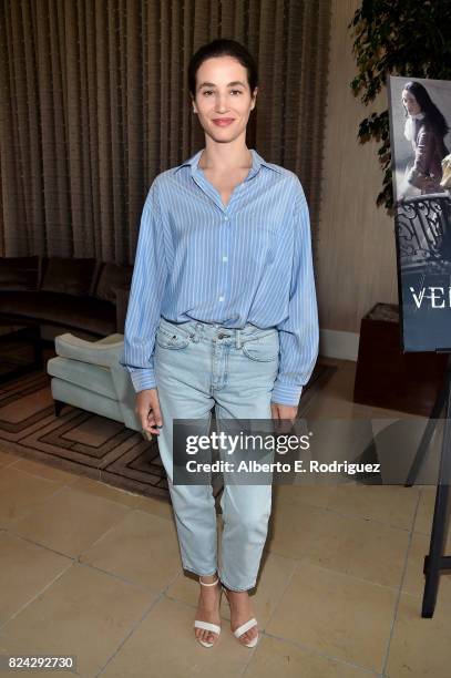 Actor Elisa Lasowski of 'Versailles' at the Ovation Summer TCA Press Tour at The Beverly Hilton Hotel on July 29, 2017 in Beverly Hills, California.