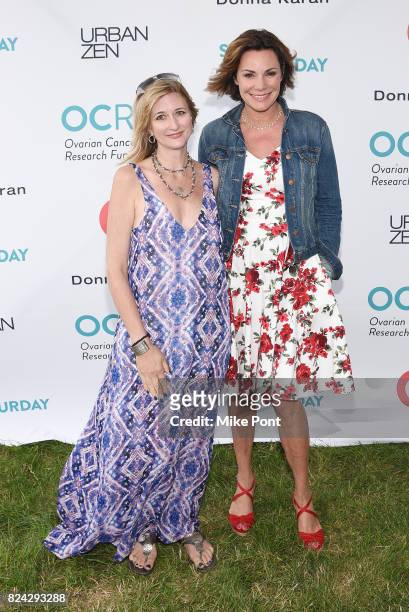 President and CEO Audra Moran and TV personality Luann D'Agostino attend OCRFA's 20th Annual Super Saturday to Benefit Ovarian Cancer on July 29,...