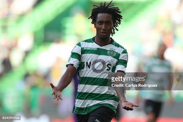 Sporting CP forward Gelson Martins from Portugal reacts during the Five Violins Trophy match between Sporting CP and AC Fiorentina at Estadio Jose...