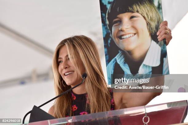 Actress Jennifer Aniston attends the ceremony honoring Jason Bateman with Star on the Hollywood Walk of Fame on July 26, 2017 in Hollywood,...