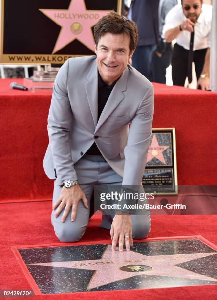 Actor Jason Bateman honored with Star on the Hollywood Walk of Fame on July 26, 2017 in Hollywood, California.