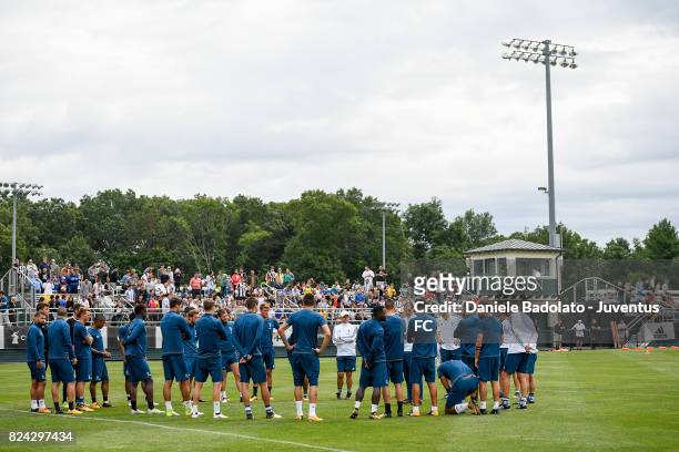 Juventus team of Juventus during the morning training session for Summer Tour 2017 by Jeep on July 29, 2017 in Boston, Massachusetts.