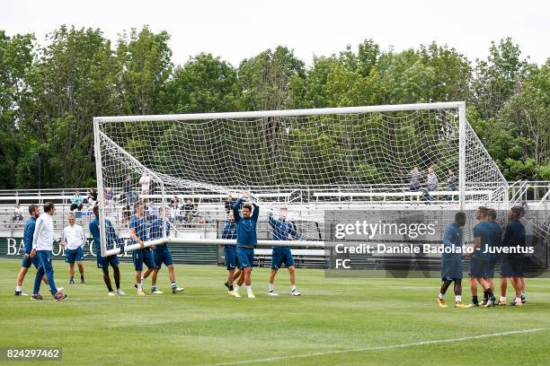Juventus team of Juventus during the morning training session for Summer Tour 2017 by Jeep on July 29, 2017 in Boston, Massachusetts.