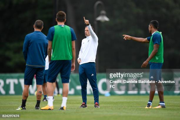 Massimiliano Allegri of Juventus during the morning training session for Summer Tour 2017 by Jeep on July 29, 2017 in Boston, Massachusetts.