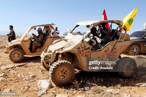 View from the site where 6-day-long clashes happened between Hezbollah and Hay'at Tahrir al-Sham armed groups during a guided press tour in Arsal...